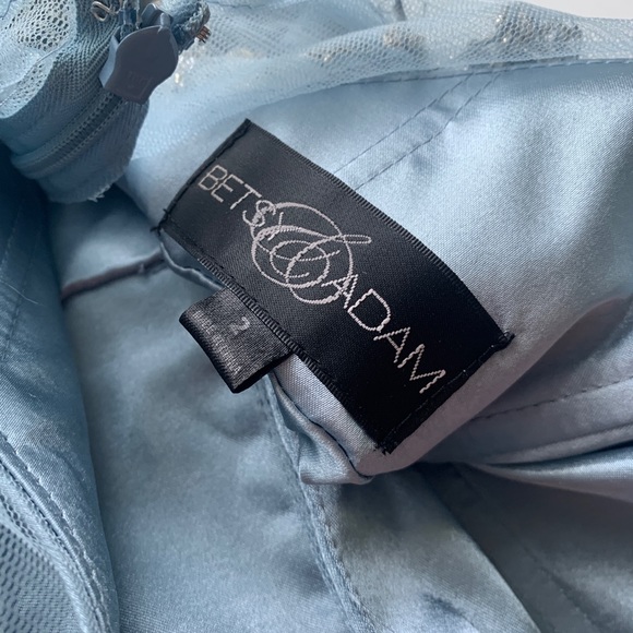 Betsy & Adam tulle sparkly dress in periwinkle - Picture 5 of 5